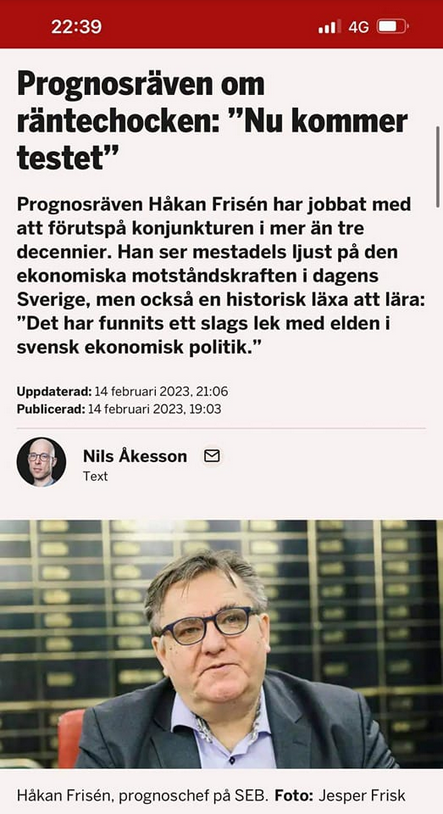 SEB:s Prognosräv Frisén