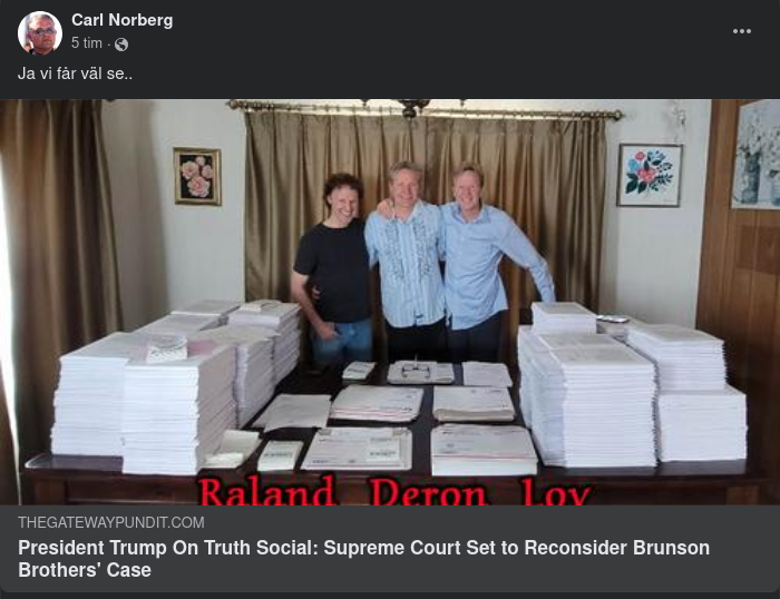 Trump Påminner Om Brunson I HD