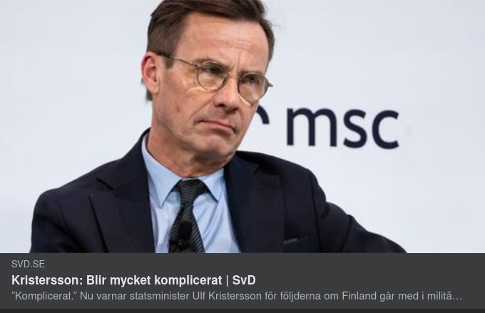 Svenskkomplicerat Med Finland Först