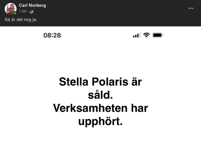 Såld & Verksamhetsupphörande