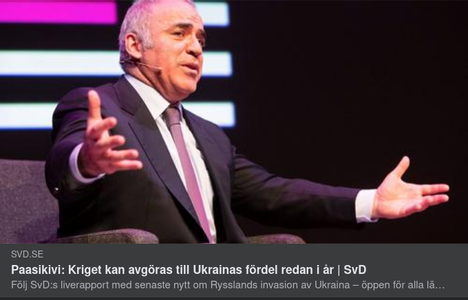 Ukrainakriget I SvD