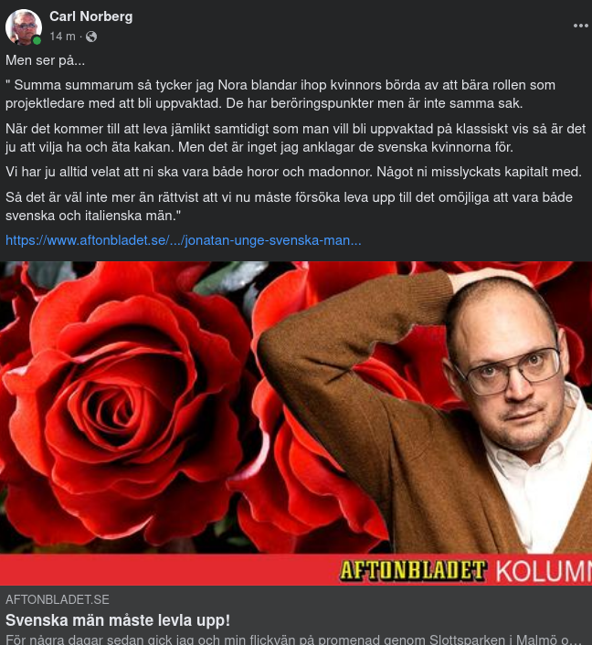 För Passiva Män I Aftonslasket