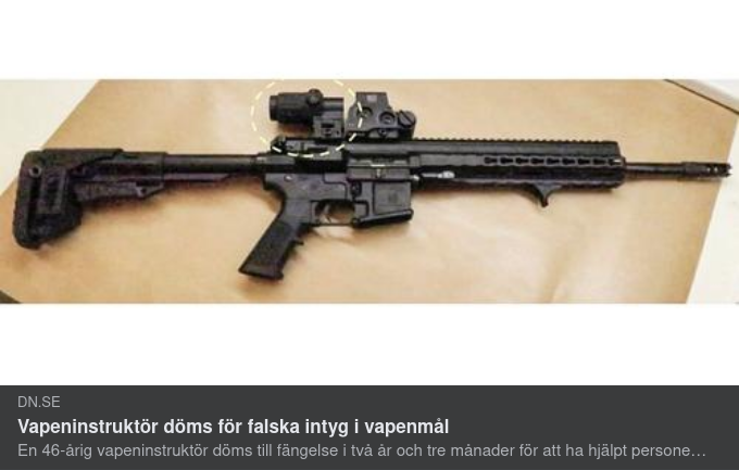 Vapenmålsdom Mot Vapeninstruktör