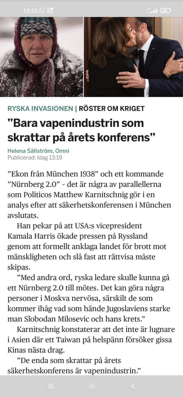 München-Säkerhetskonferensskrattande Vapenindustri