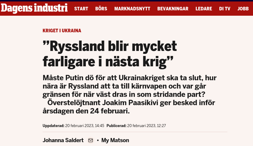 Tidsanpassad Paasikivi I DI
