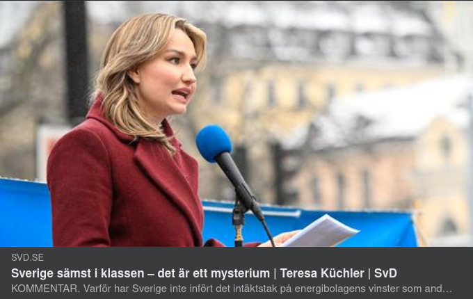 Mystiskt Saknat Svenskt Enerigibolagsintäktstak