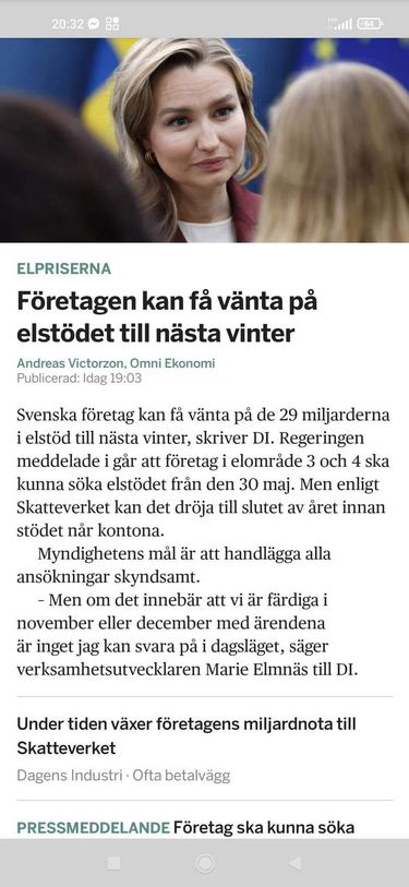 Elstödsväntan För Företag
