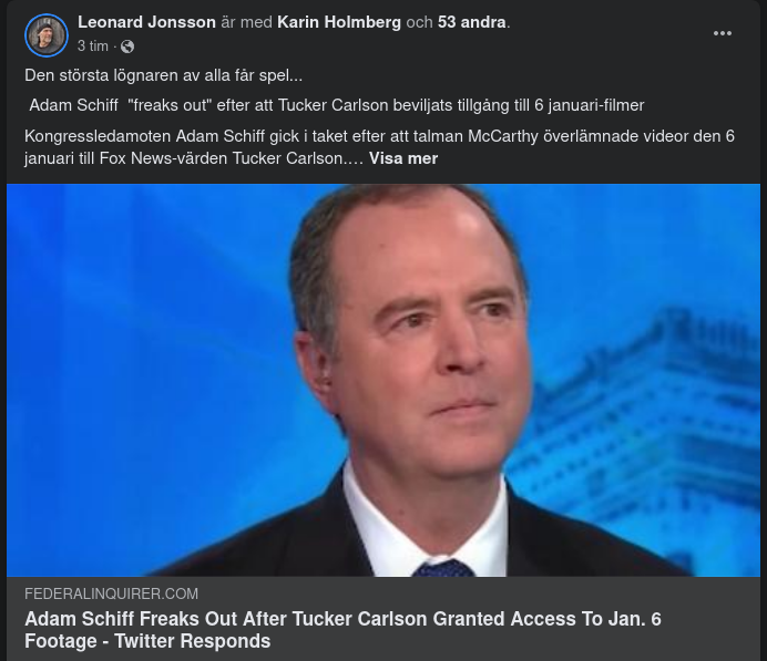 Schiff Missnöjd Med Tuckers Filmmaterialtillgång