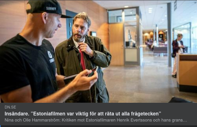 Efterlevande Om Estoniaointresserad & Okunnig Svensk Hjournalistkår