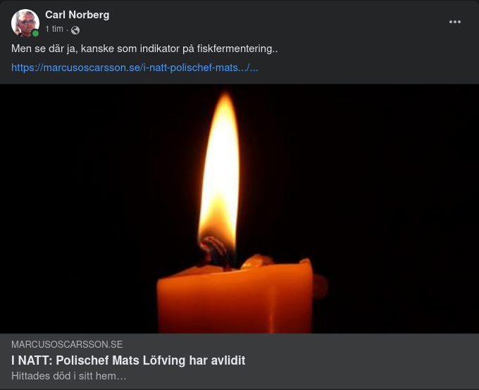 Löfving Funnen Död