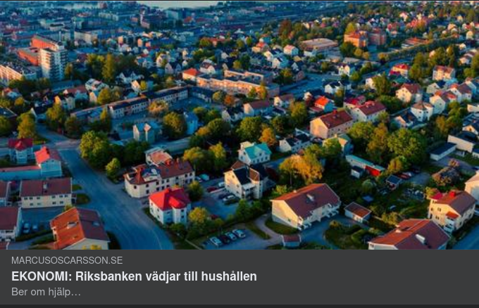 Hushållsvädjande Riksbank