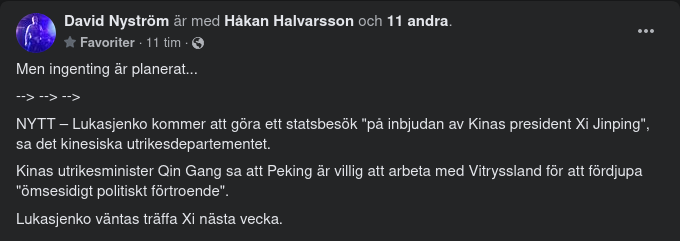 Lukasjenko Besöker Kina