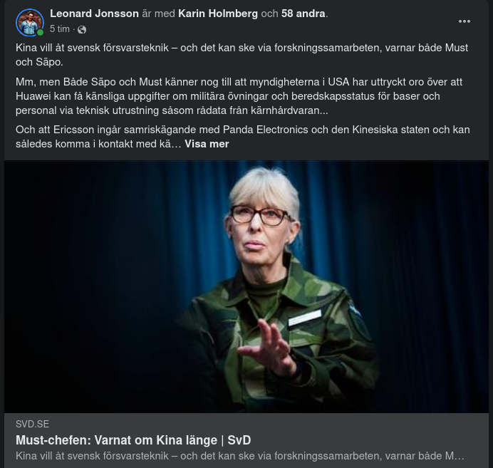 Långvarigt Mustigt Kinavarnande Chef