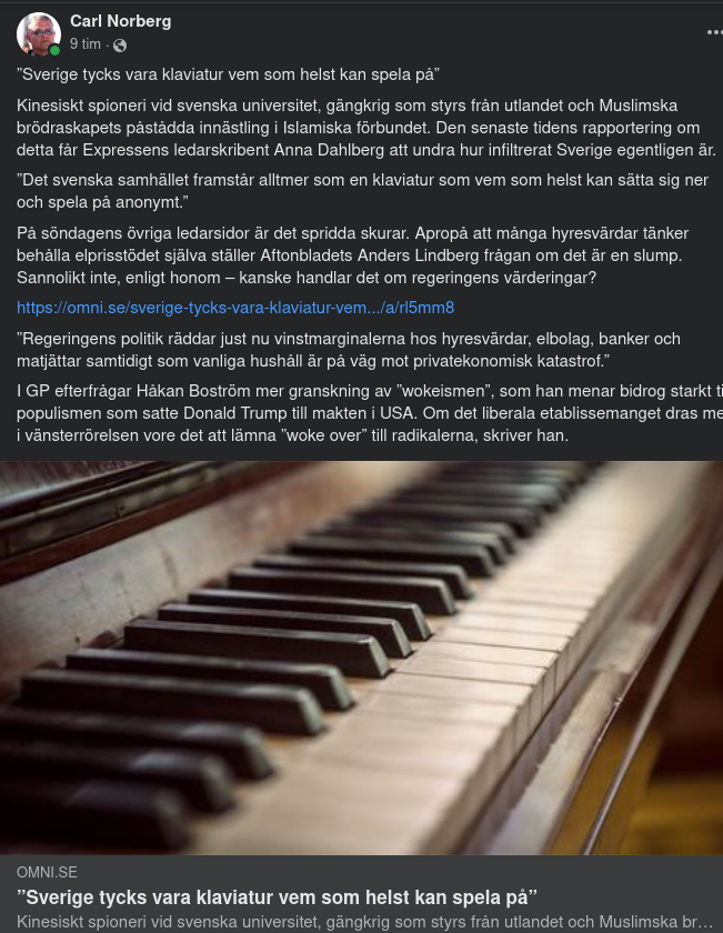 Infiltrationsklaviatur I Sverige