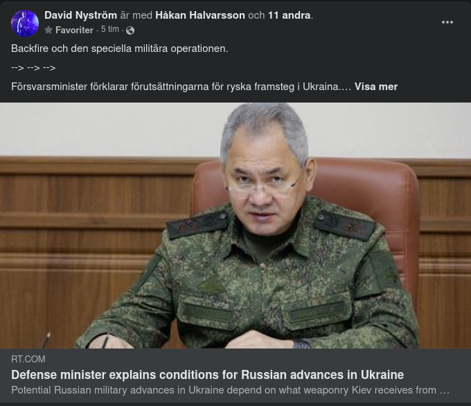 Ryskt Agerande Grundas På Ukrainabeväpningsinsatser