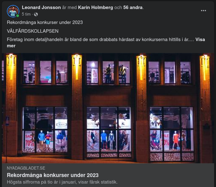 Rekordmånga Konkurser I Sverige I År