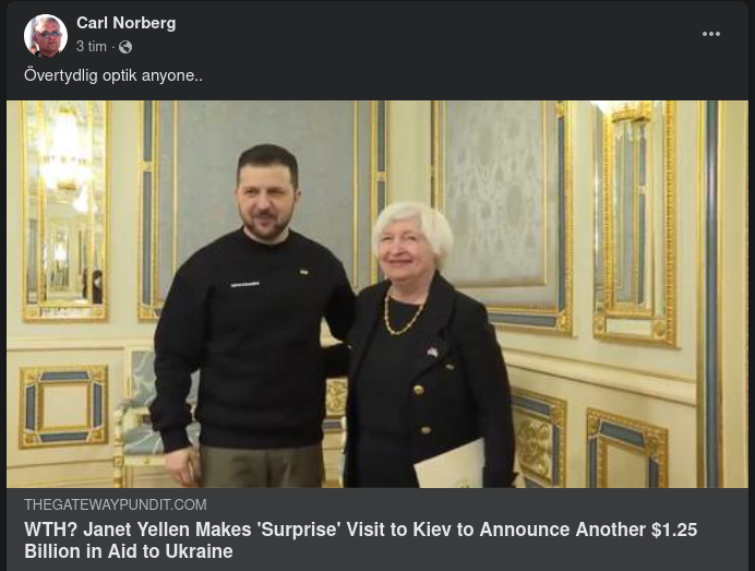 Yellen På Överraskningsbesök I Kiev