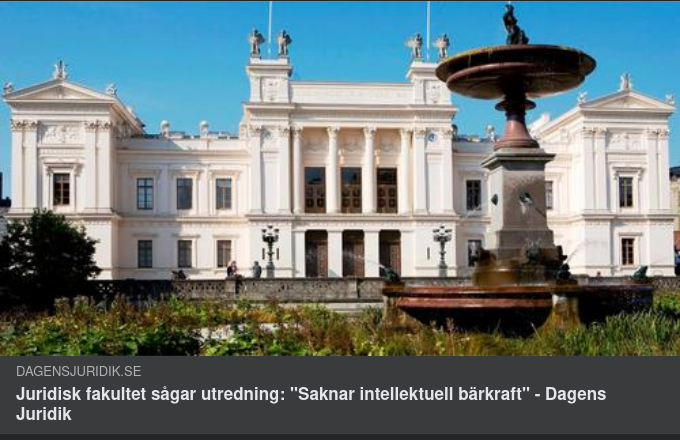 Utredning Utan Intellektuell Bärkraft Enligt Juridisk Fakultet