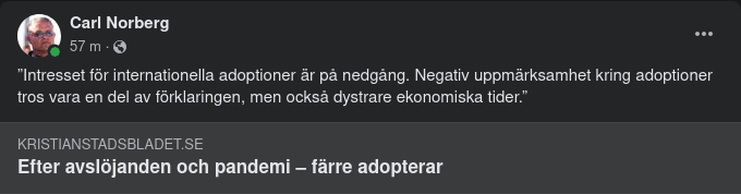 Adoptionsnedgång