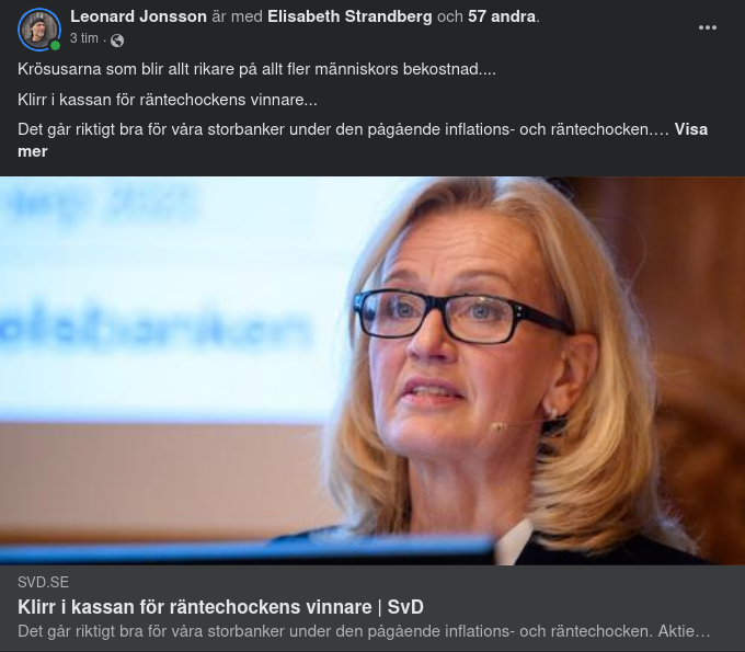 Bankvinstgivande Räntechock