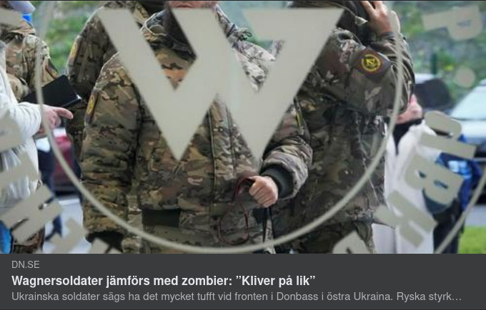 Om Wagneranställda I DN