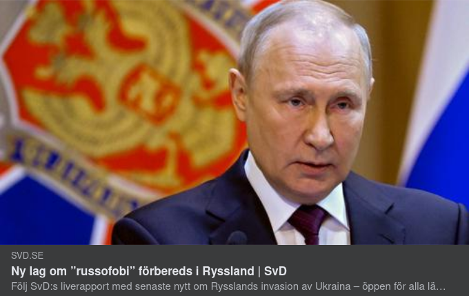Russofobilagsrapporterande SvD