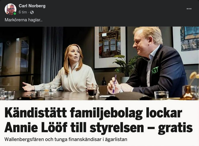Lööf Till Kändistätt Familjebolag
