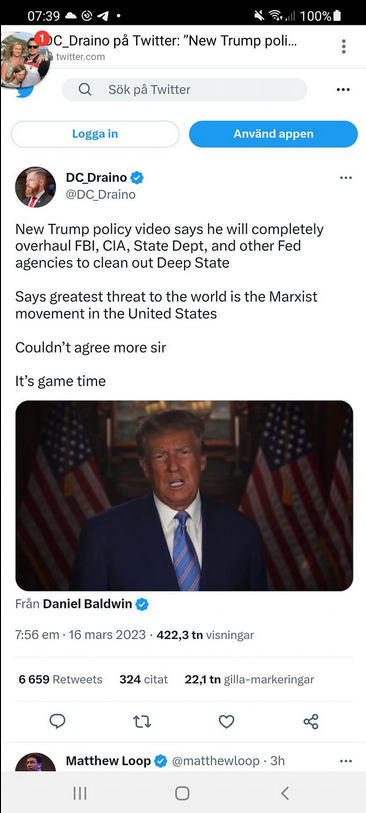 Trumps Planer För Underrättelsekollektivet