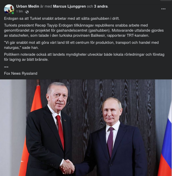 Snabbarbetande Turkiet För Gashubsdrift