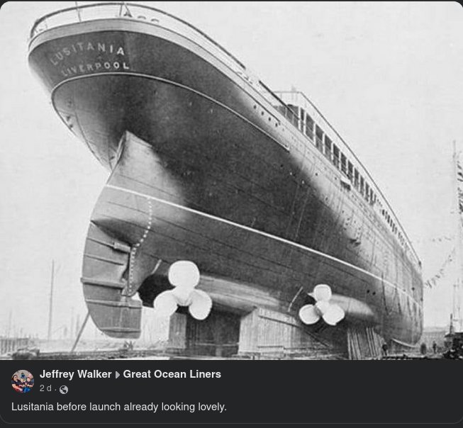 Lusitania Innan Sjösättning