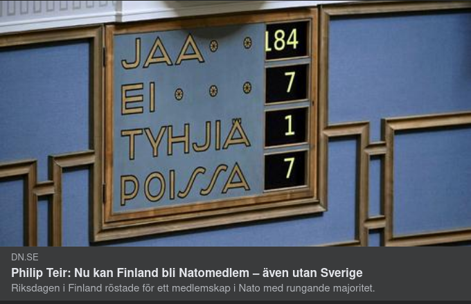 Finskt Ja Till Nato