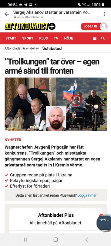 Rysk Trollkungsarmé I Aftonslasket