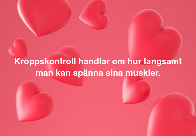 Spännande Kroppskontroll