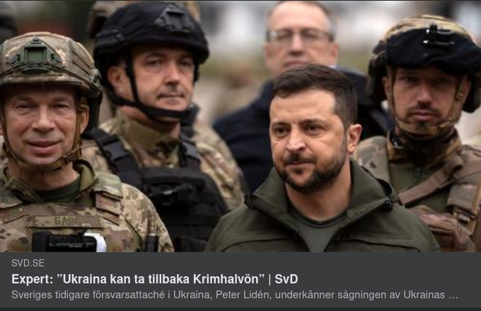 Expert Peter Lidén Ser Möjligt Ukrainskt Krim-Återtagande