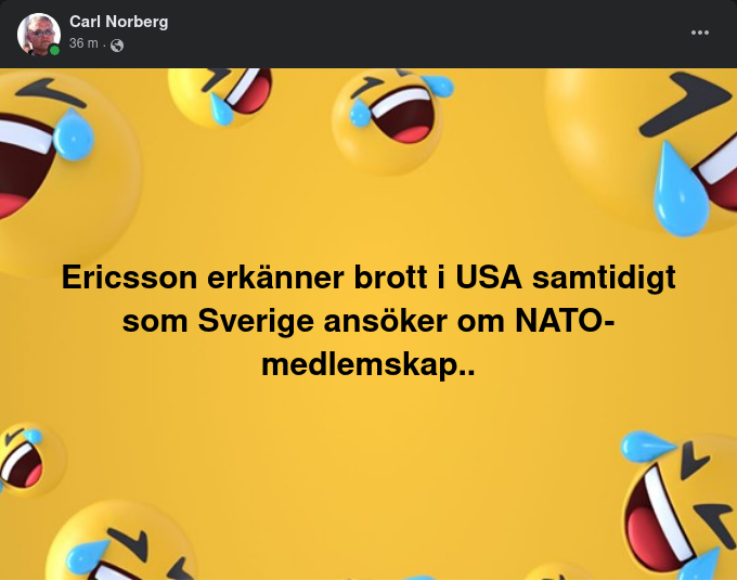Ericsson-Brott & Nato-Medlemskap