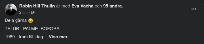 Telub - Palme Bofors