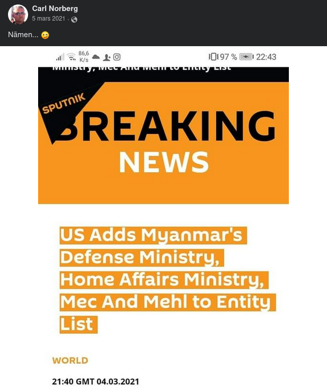 Myanmarminne I Tiden