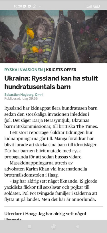 Ryska Barnstölder I Ukraina..