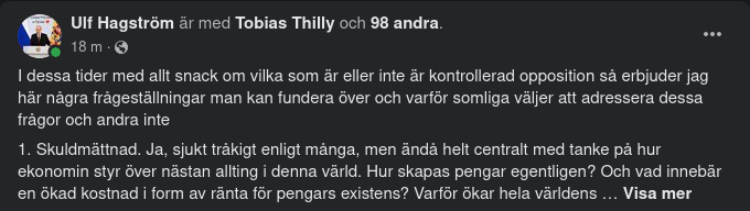 21 Alternativa Frågeställningar Från Ulf
