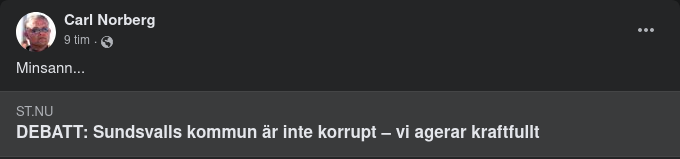 Kraftfullt Agerande I Okorrupt Sundsvall