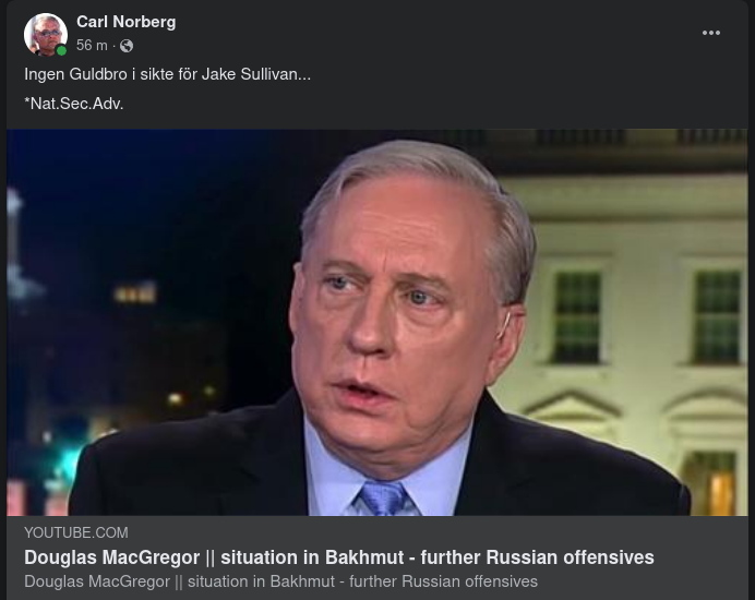 MacGregor Om Bakhmut