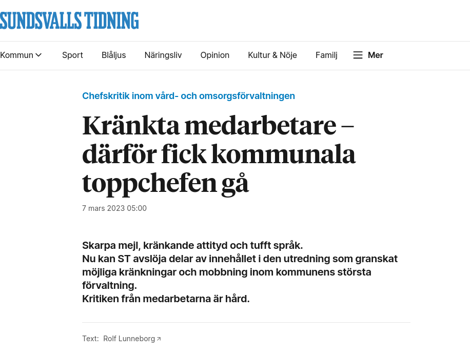 Slutförda Uppdrag & Kränkta Medarbetare