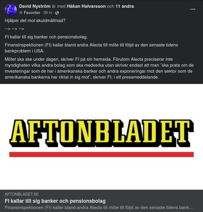 Bank & Pensionsbolagstillkallande FI