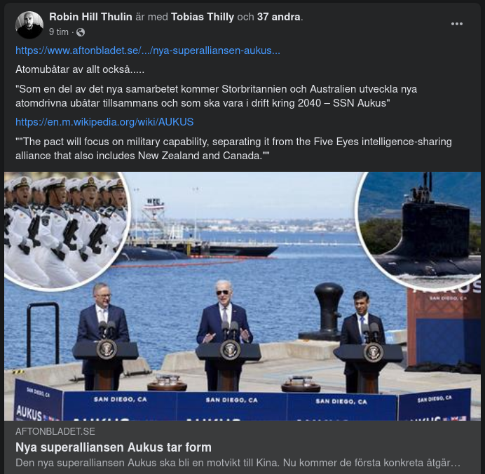 AUKUS & Atomubåtar
