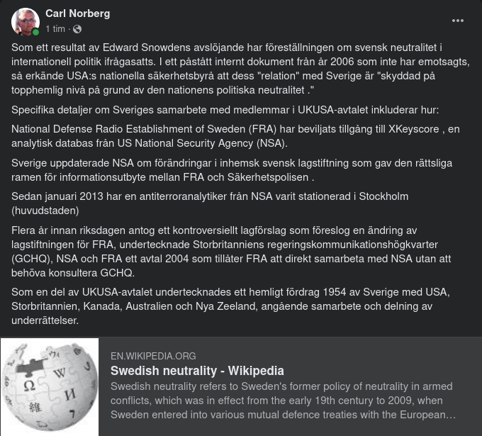 Svensk Neutralitet...
