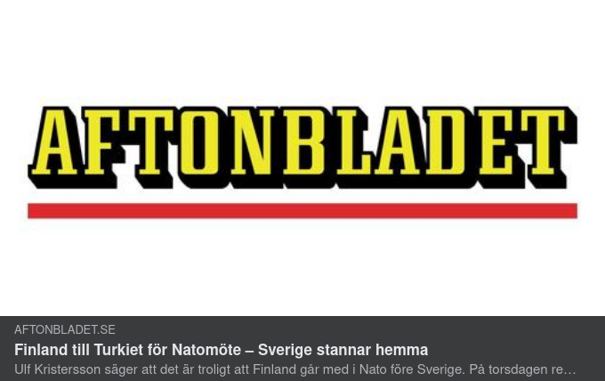 Turkiet Redo Att Godkänna Finlands Natoansökan