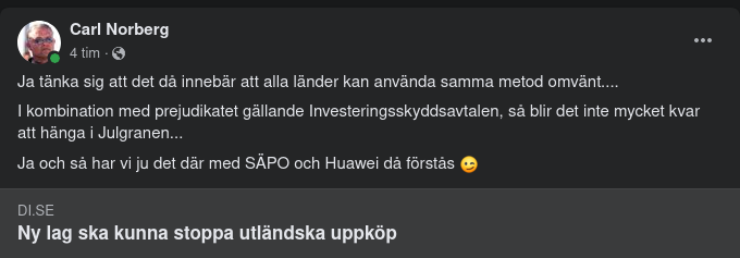 Lagstoppade Utländska Uppköp