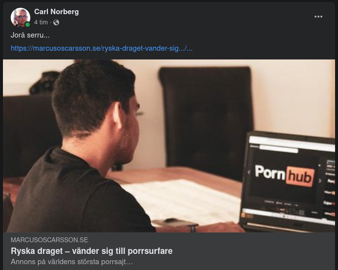 Porrsideannonserande Wagner