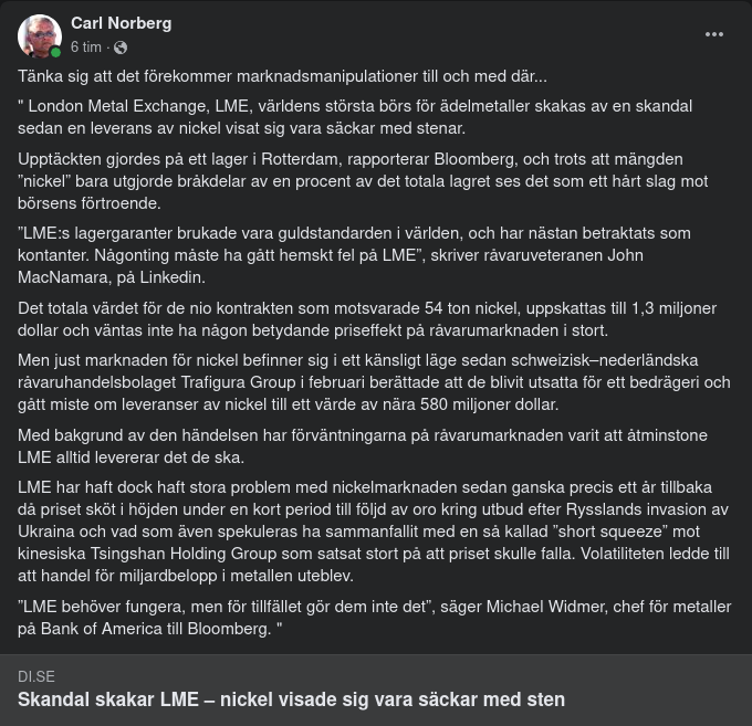 Stensäck I Ädelmetallsbörspåse