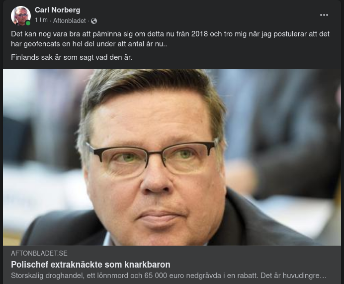 Gammal Finsk Polischef & Knarkbaron